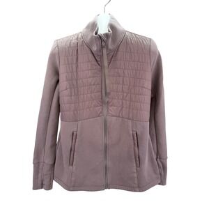 CALIA by Carrie Underwood Sz  L Mauve Athleisue Hybrid Puffer Full Zip Jacket